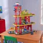 Garaj etajat 4 nivele - Deluxe Garage Play Set Kidkraft set de joaca din lemn pentru copii